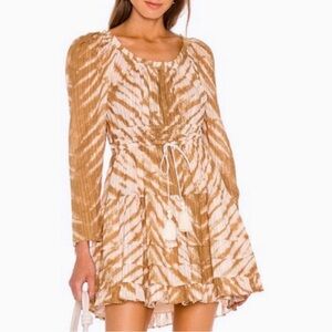 Ulla Johnson Gold Cream Tiered Dress